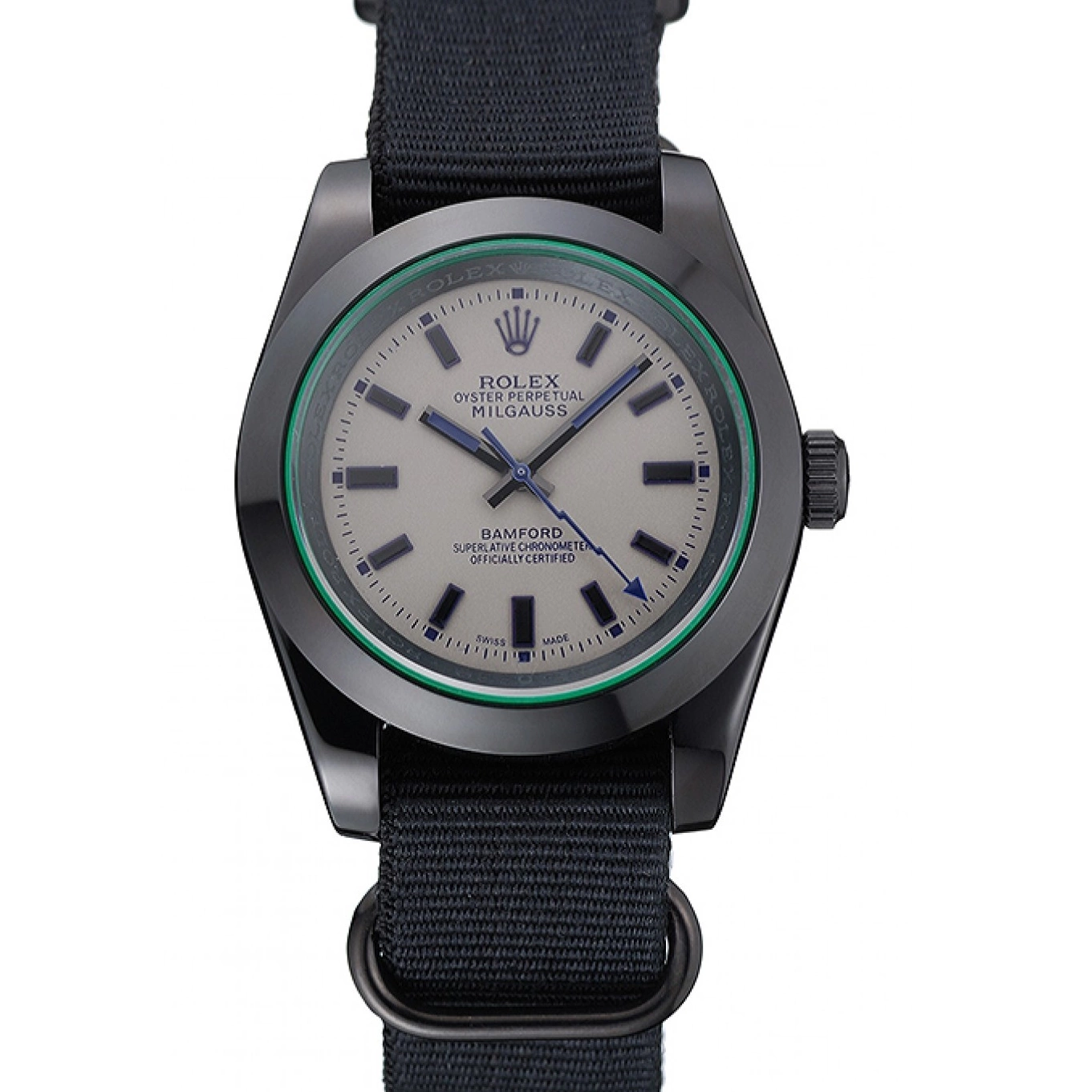 Bamford Nylon Milgauss Strap Black 622000 Rolex 0815